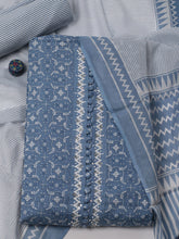 Printed Cotton Unstitched Suit Piece With Dupatta